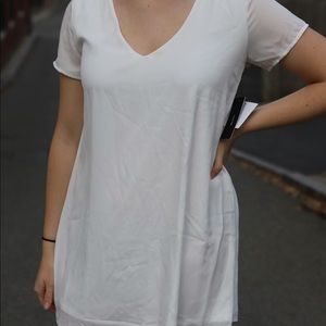 Lulus white shift dress